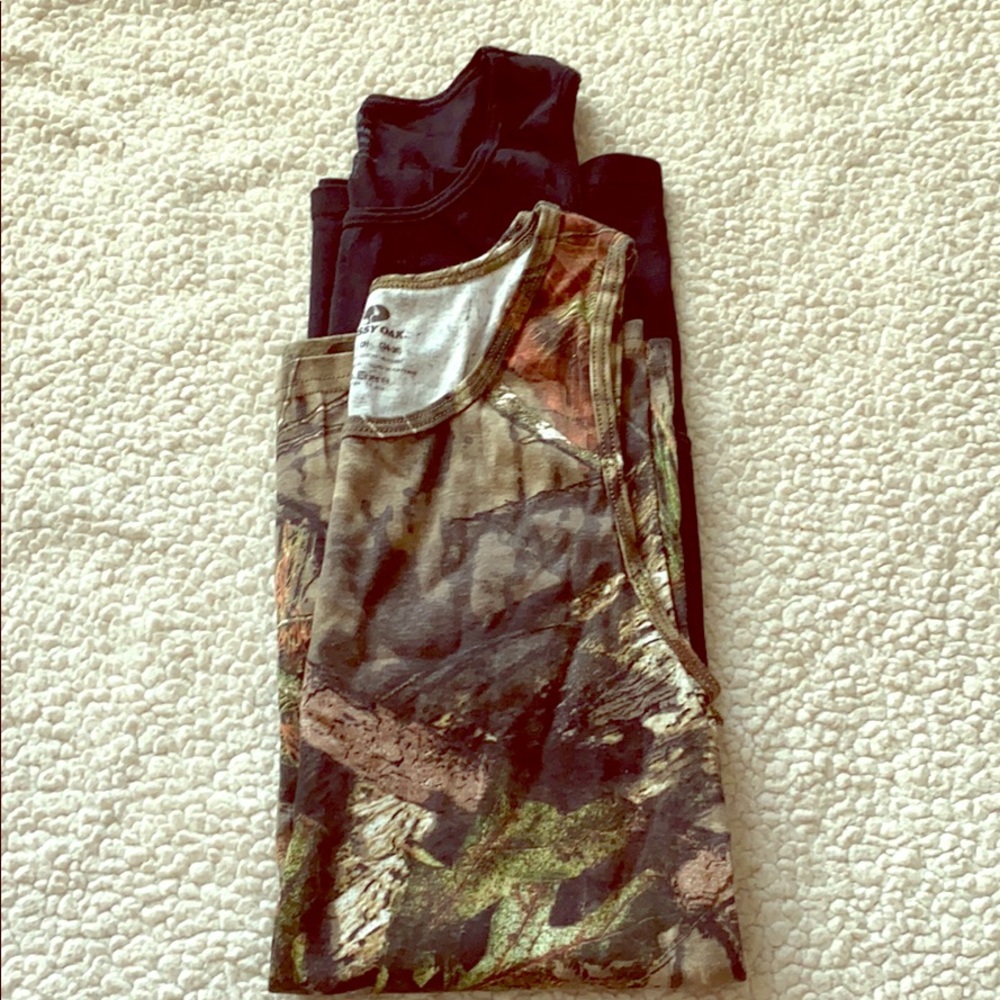 Two Mossy Oak Tank Tops